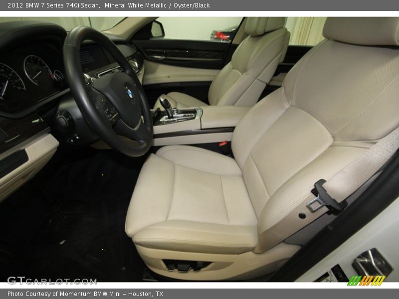 Mineral White Metallic / Oyster/Black 2012 BMW 7 Series 740i Sedan