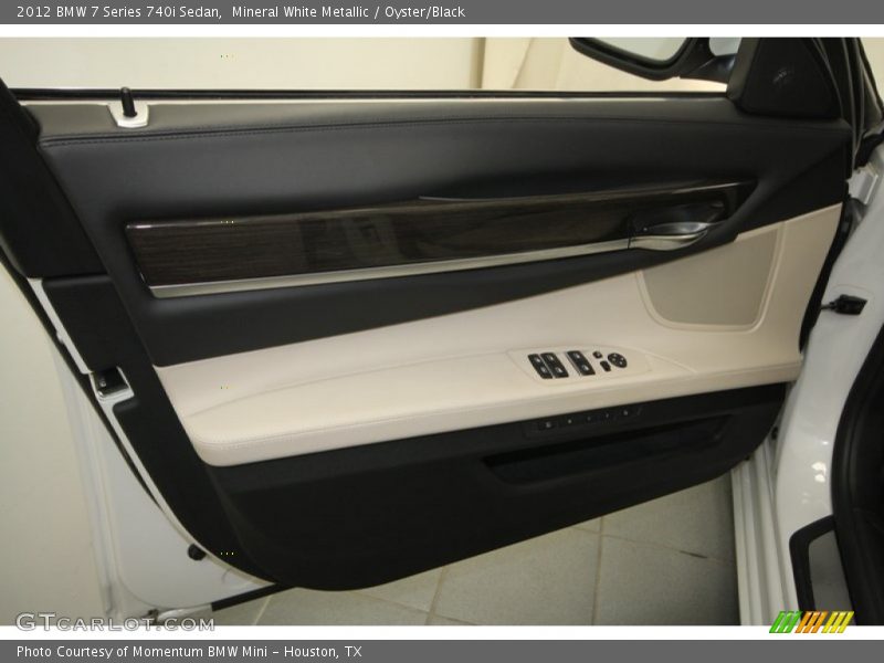 Mineral White Metallic / Oyster/Black 2012 BMW 7 Series 740i Sedan