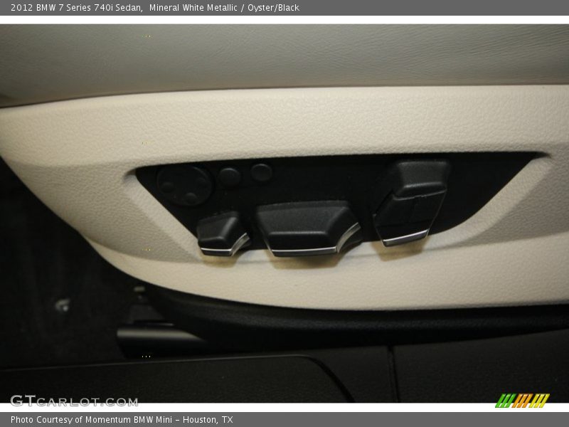 Mineral White Metallic / Oyster/Black 2012 BMW 7 Series 740i Sedan