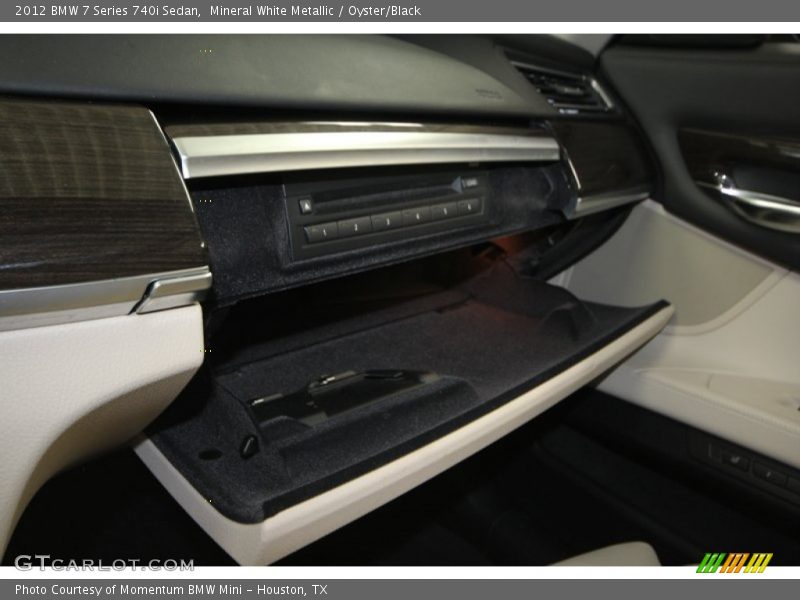 Mineral White Metallic / Oyster/Black 2012 BMW 7 Series 740i Sedan