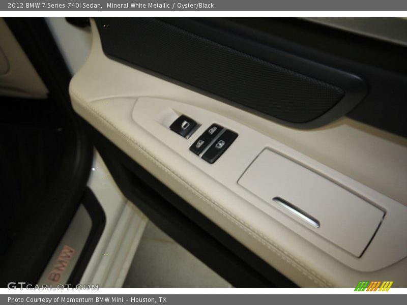 Mineral White Metallic / Oyster/Black 2012 BMW 7 Series 740i Sedan