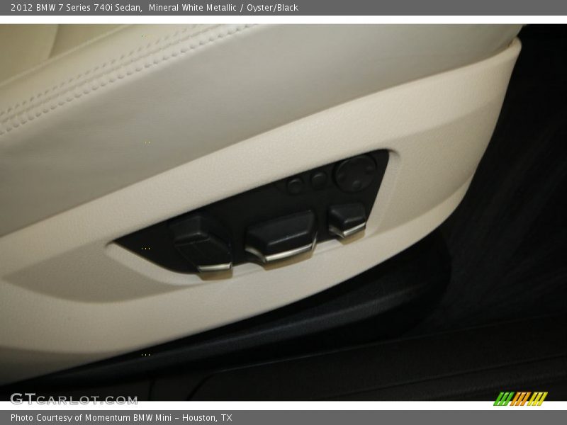 Mineral White Metallic / Oyster/Black 2012 BMW 7 Series 740i Sedan