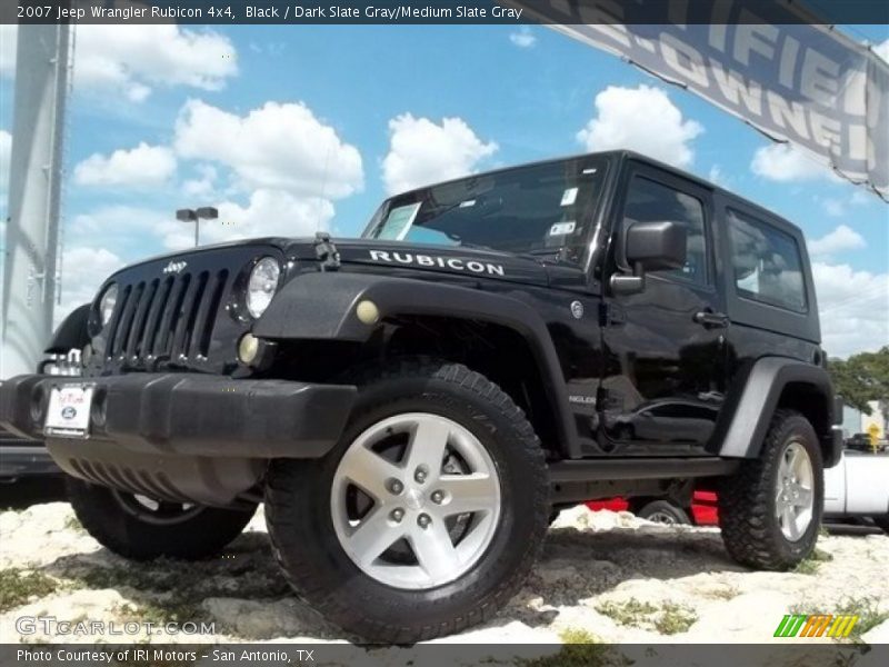 Black / Dark Slate Gray/Medium Slate Gray 2007 Jeep Wrangler Rubicon 4x4