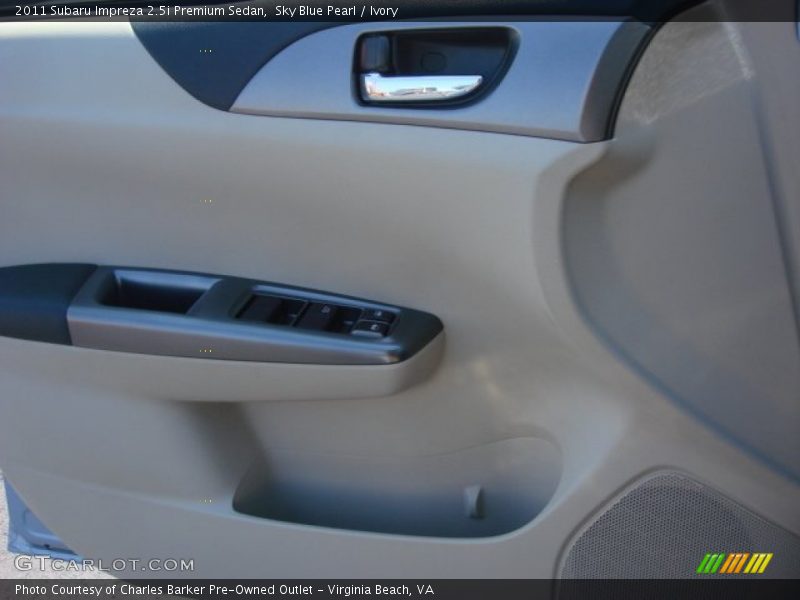 Sky Blue Pearl / Ivory 2011 Subaru Impreza 2.5i Premium Sedan