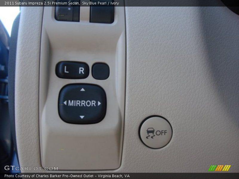 Sky Blue Pearl / Ivory 2011 Subaru Impreza 2.5i Premium Sedan