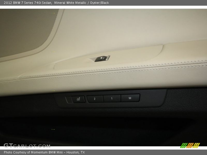 Mineral White Metallic / Oyster/Black 2012 BMW 7 Series 740i Sedan