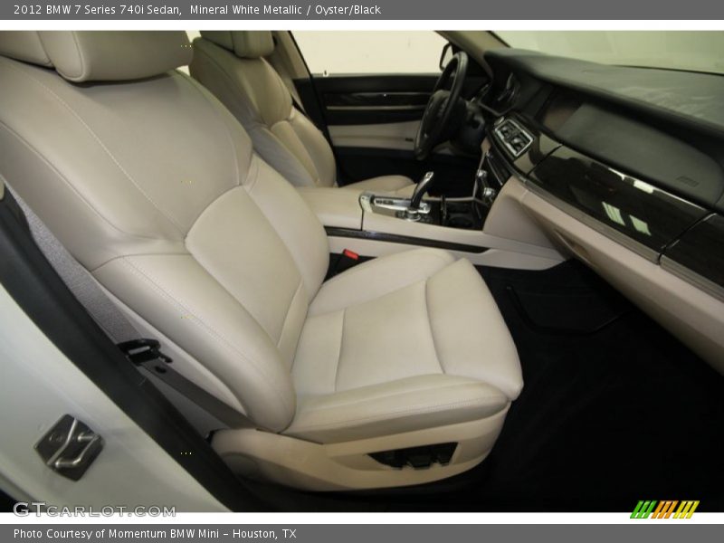 Mineral White Metallic / Oyster/Black 2012 BMW 7 Series 740i Sedan