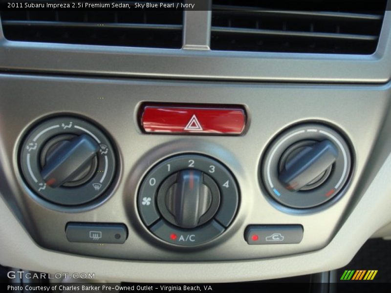 Sky Blue Pearl / Ivory 2011 Subaru Impreza 2.5i Premium Sedan