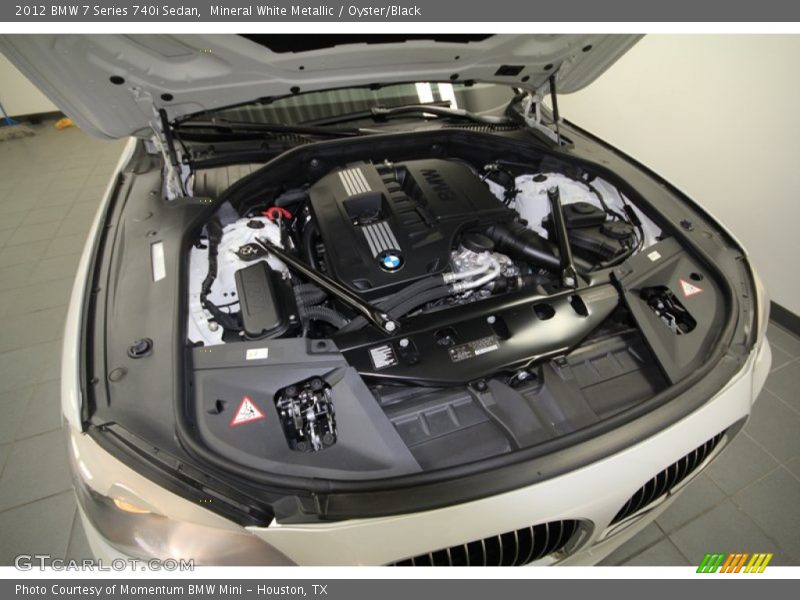 Mineral White Metallic / Oyster/Black 2012 BMW 7 Series 740i Sedan
