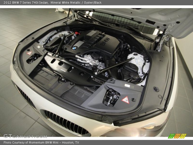Mineral White Metallic / Oyster/Black 2012 BMW 7 Series 740i Sedan