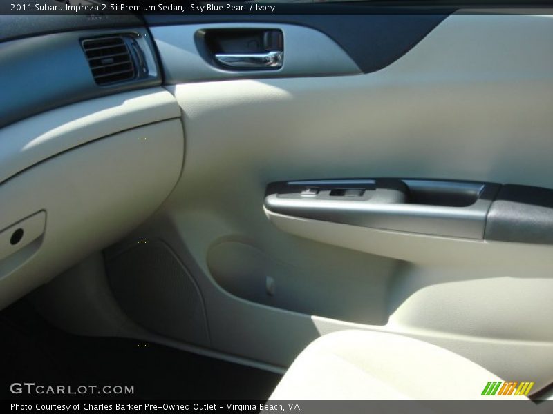 Sky Blue Pearl / Ivory 2011 Subaru Impreza 2.5i Premium Sedan