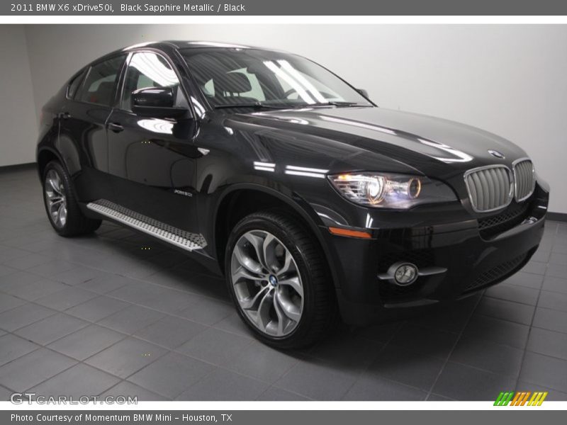 Black Sapphire Metallic / Black 2011 BMW X6 xDrive50i