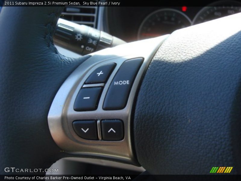Sky Blue Pearl / Ivory 2011 Subaru Impreza 2.5i Premium Sedan