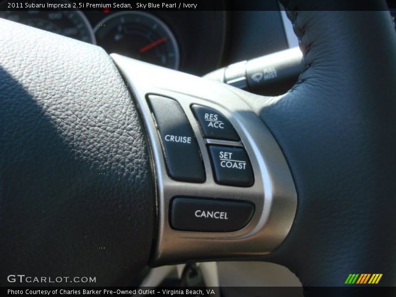 Sky Blue Pearl / Ivory 2011 Subaru Impreza 2.5i Premium Sedan