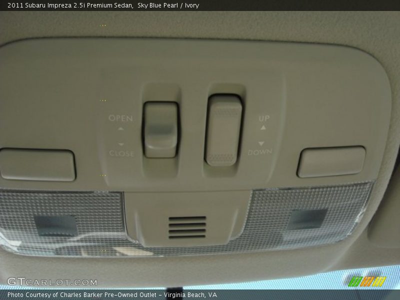 Sky Blue Pearl / Ivory 2011 Subaru Impreza 2.5i Premium Sedan