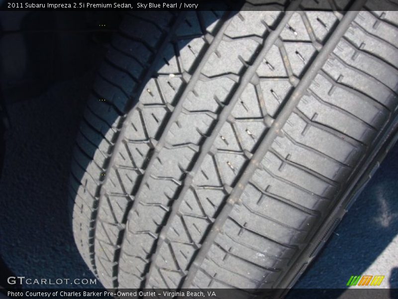 Sky Blue Pearl / Ivory 2011 Subaru Impreza 2.5i Premium Sedan