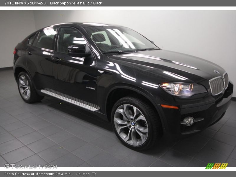 Black Sapphire Metallic / Black 2011 BMW X6 xDrive50i