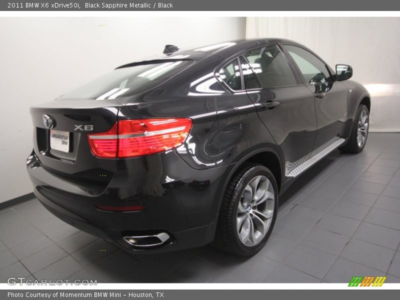 Black Sapphire Metallic / Black 2011 BMW X6 xDrive50i