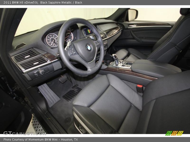 Black Sapphire Metallic / Black 2011 BMW X6 xDrive50i