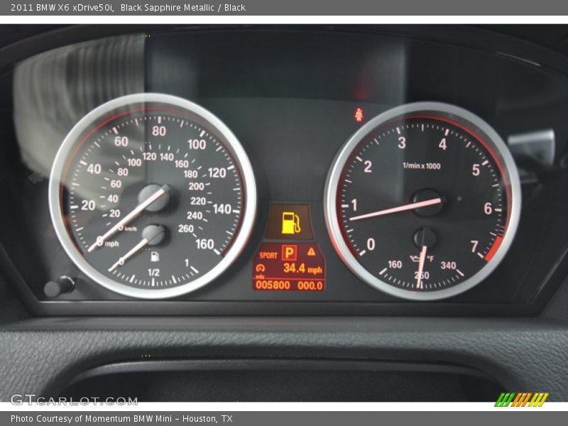 Black Sapphire Metallic / Black 2011 BMW X6 xDrive50i