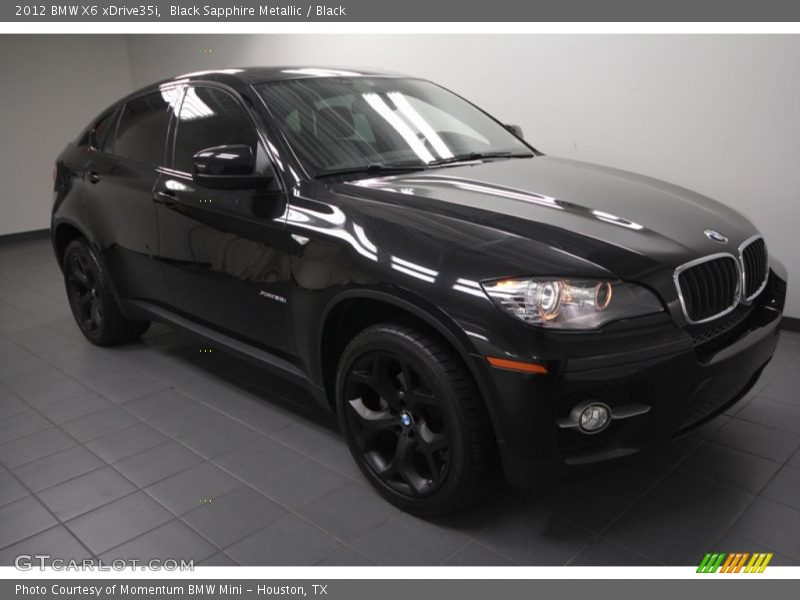 Black Sapphire Metallic / Black 2012 BMW X6 xDrive35i