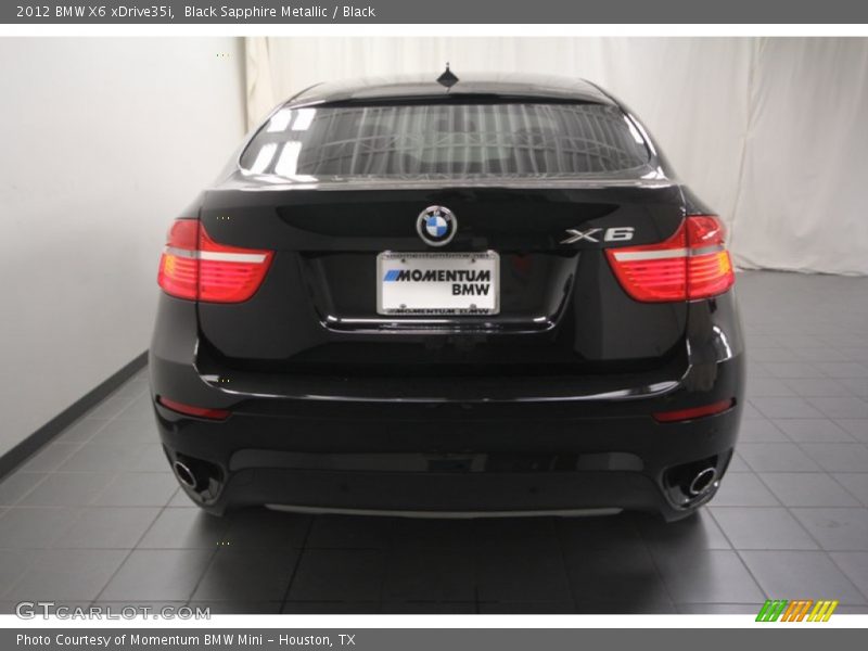 Black Sapphire Metallic / Black 2012 BMW X6 xDrive35i