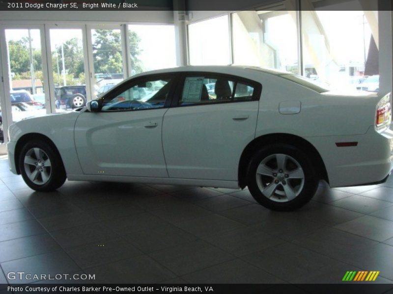 Bright White / Black 2011 Dodge Charger SE