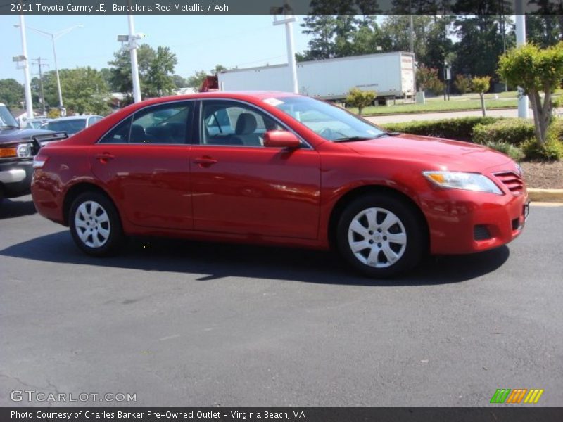 Barcelona Red Metallic / Ash 2011 Toyota Camry LE