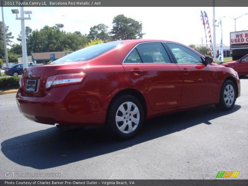 Barcelona Red Metallic / Ash 2011 Toyota Camry LE