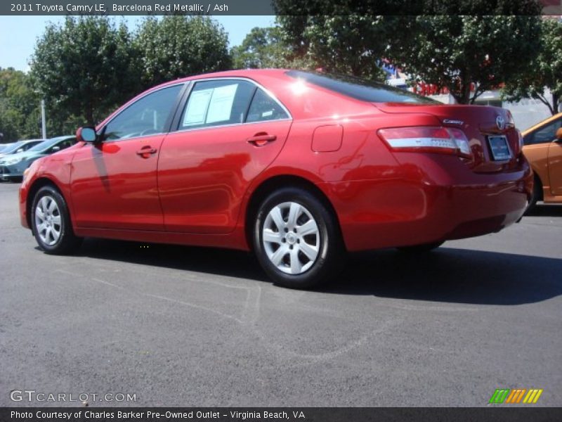 Barcelona Red Metallic / Ash 2011 Toyota Camry LE