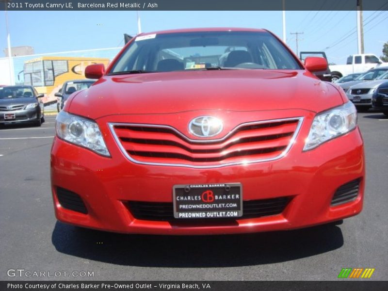 Barcelona Red Metallic / Ash 2011 Toyota Camry LE
