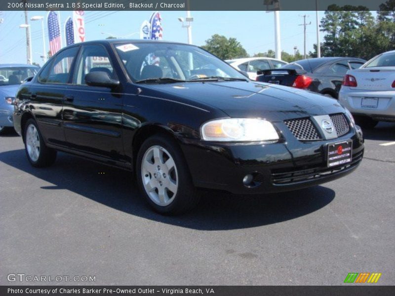 Blackout / Charcoal 2006 Nissan Sentra 1.8 S Special Edition