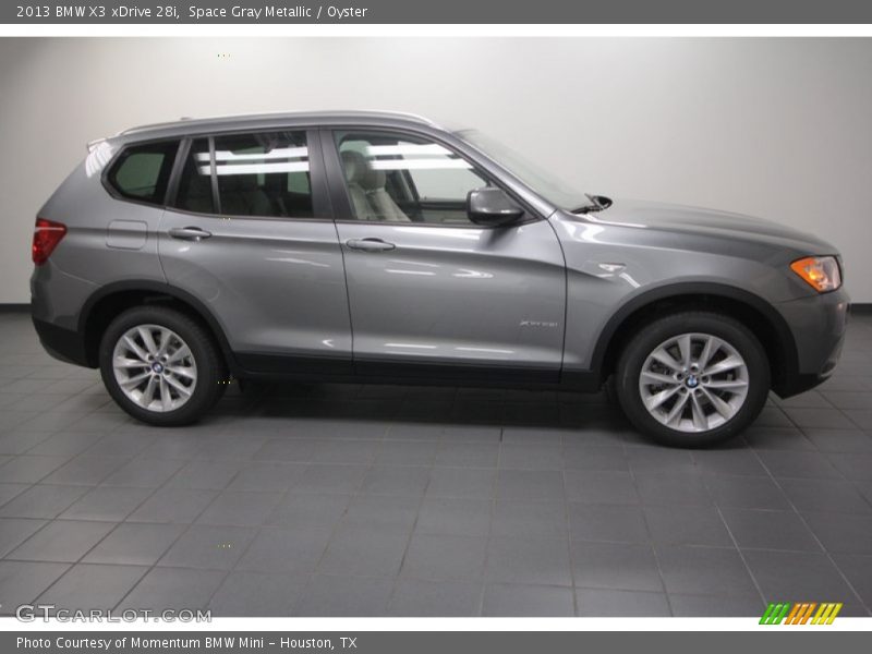 Space Gray Metallic / Oyster 2013 BMW X3 xDrive 28i