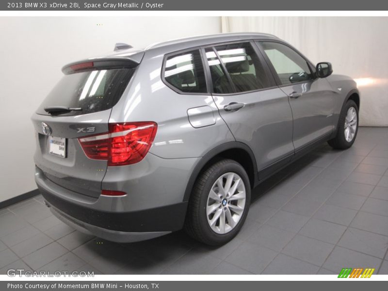 Space Gray Metallic / Oyster 2013 BMW X3 xDrive 28i