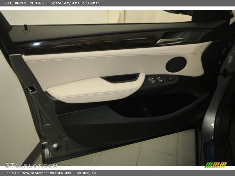 Space Gray Metallic / Oyster 2013 BMW X3 xDrive 28i