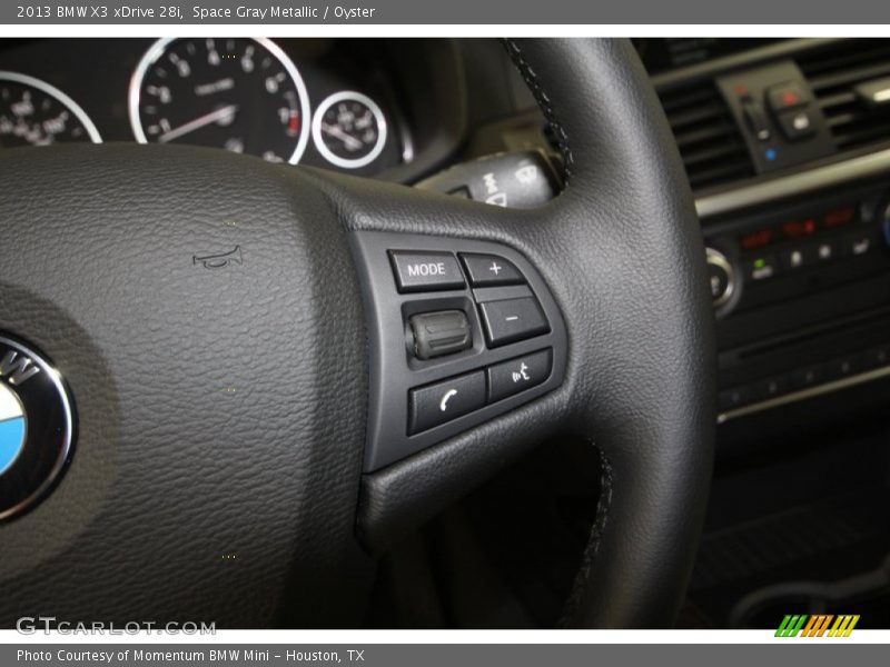 Space Gray Metallic / Oyster 2013 BMW X3 xDrive 28i