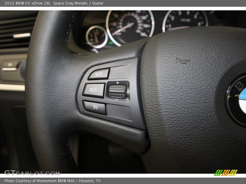 Space Gray Metallic / Oyster 2013 BMW X3 xDrive 28i