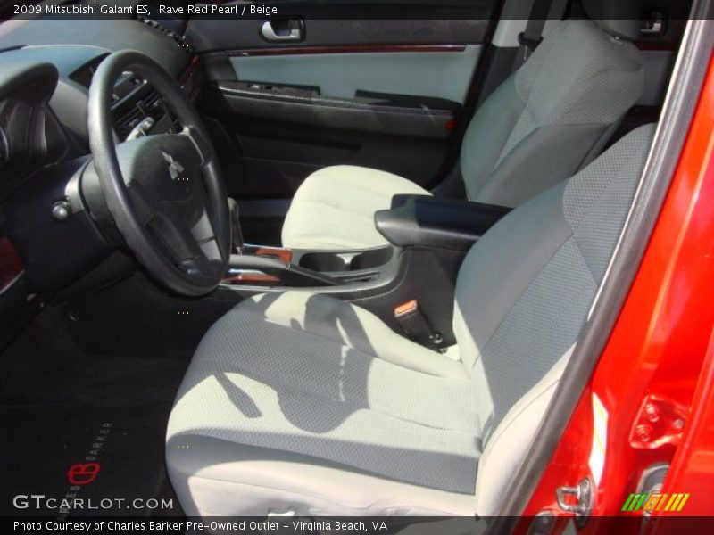 Rave Red Pearl / Beige 2009 Mitsubishi Galant ES