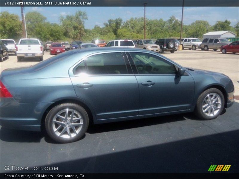 Steel Blue Metallic / Camel 2012 Ford Fusion SEL