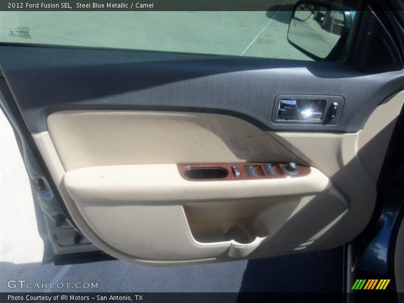 Steel Blue Metallic / Camel 2012 Ford Fusion SEL
