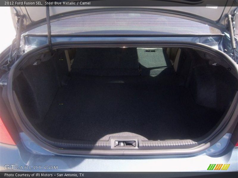 Steel Blue Metallic / Camel 2012 Ford Fusion SEL