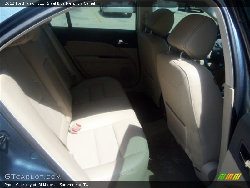 Steel Blue Metallic / Camel 2012 Ford Fusion SEL