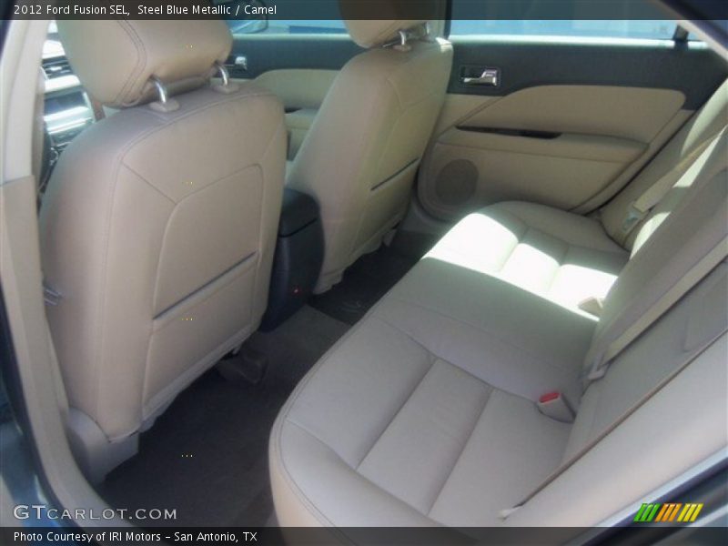 Steel Blue Metallic / Camel 2012 Ford Fusion SEL