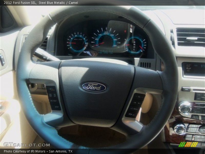 Steel Blue Metallic / Camel 2012 Ford Fusion SEL