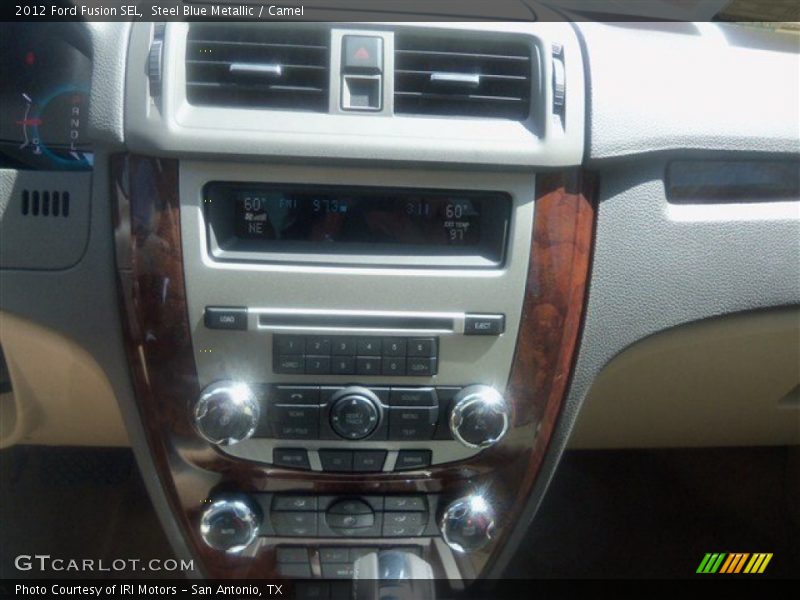 Steel Blue Metallic / Camel 2012 Ford Fusion SEL