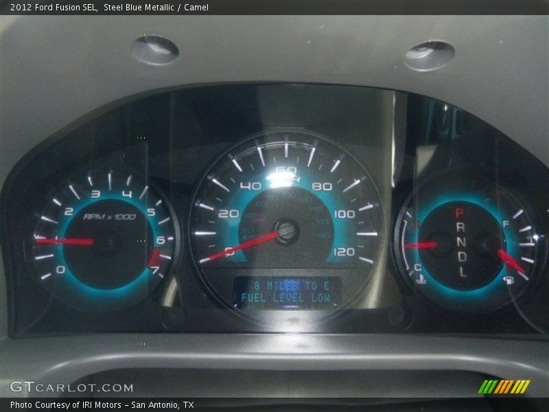 Steel Blue Metallic / Camel 2012 Ford Fusion SEL