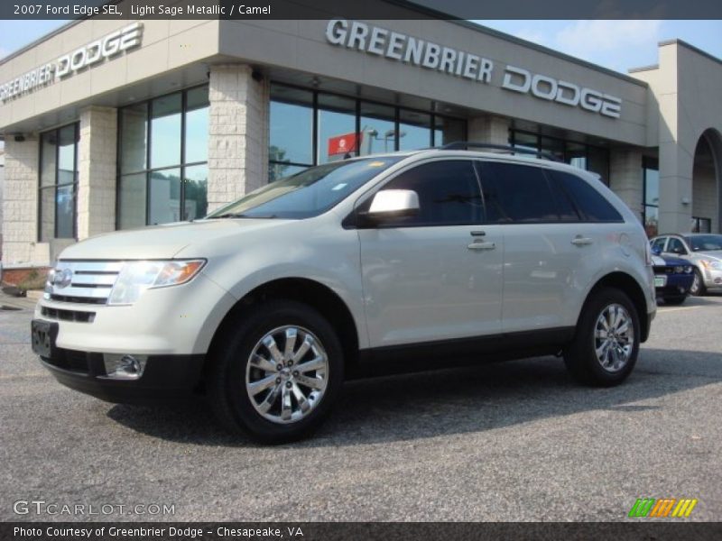 Light Sage Metallic / Camel 2007 Ford Edge SEL