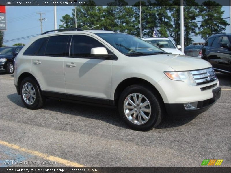 Light Sage Metallic / Camel 2007 Ford Edge SEL