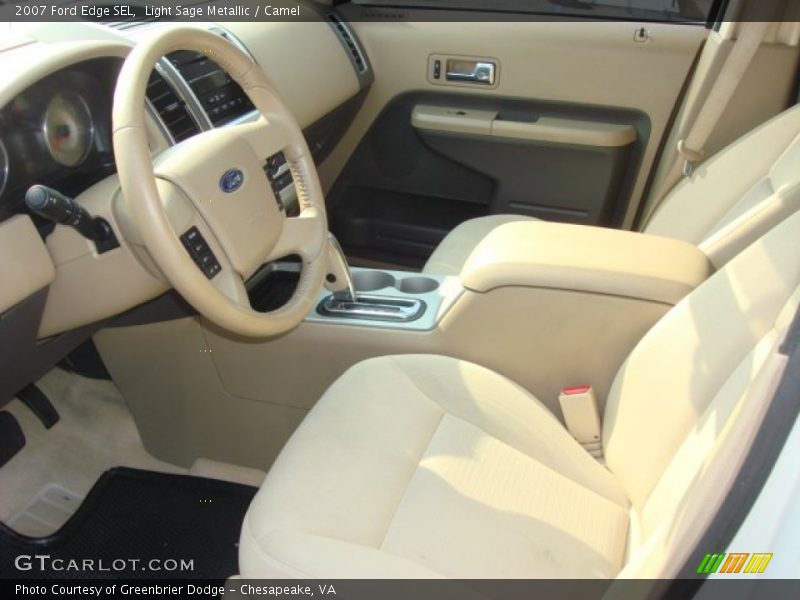 Light Sage Metallic / Camel 2007 Ford Edge SEL