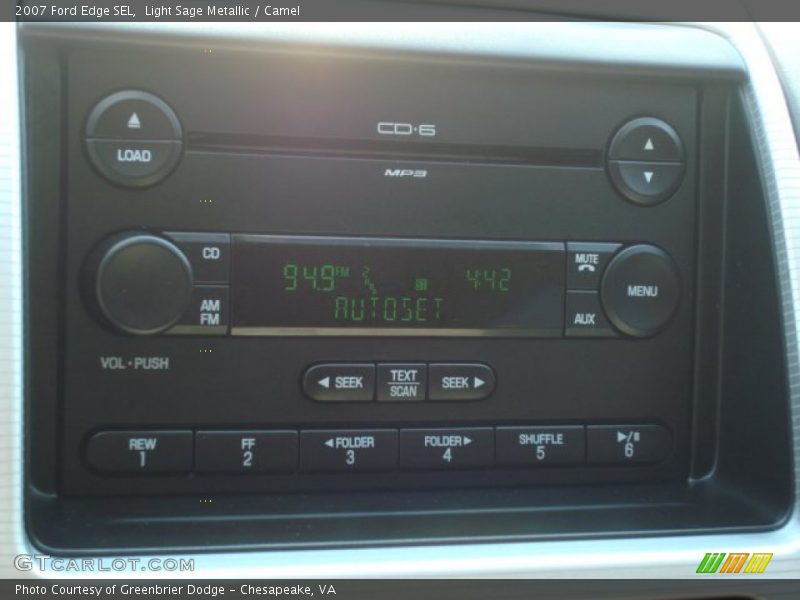 Light Sage Metallic / Camel 2007 Ford Edge SEL